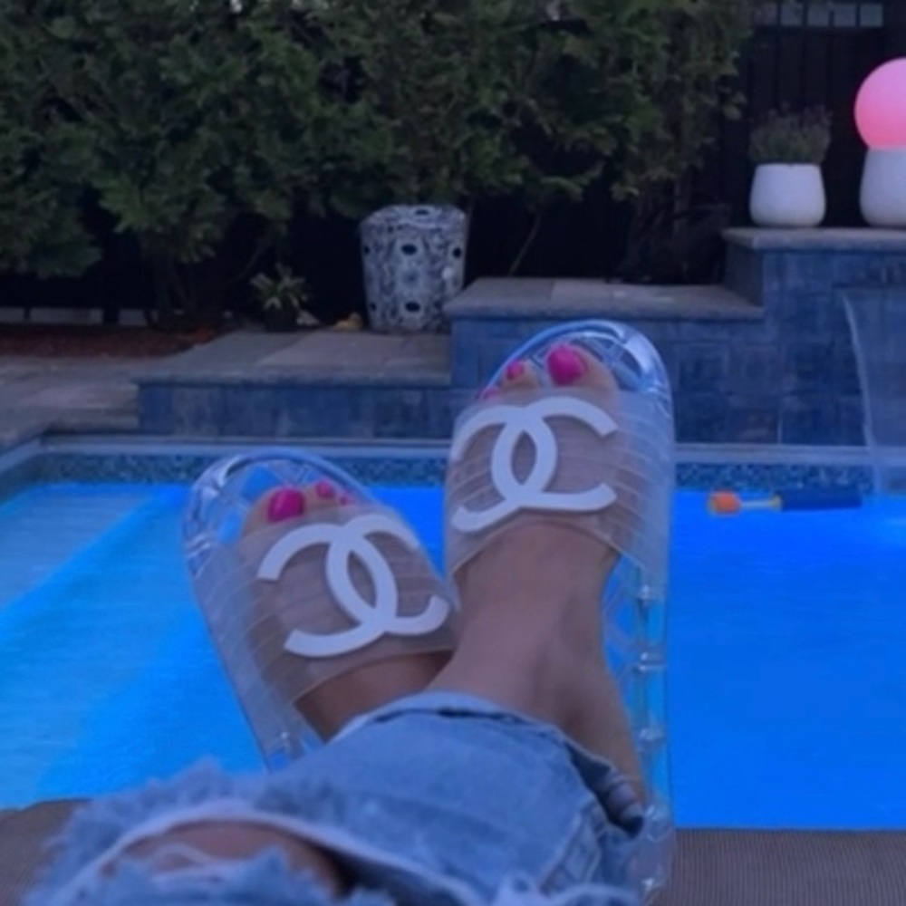 Chanel Jelly Pool Slides